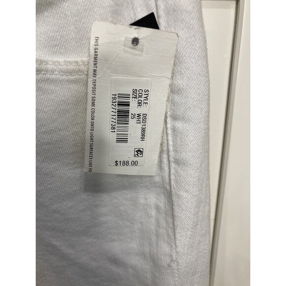 AG Adriano‎ Goldschmied The Legging Ankle White Jean Raw Hem Size 25 NEW - Picture 4 of 7